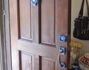 How to refinish an exterior door using gel stain. Average But Inspired