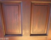 How to refinish an exterior door using gel stain. Average But Inspired