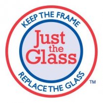 Keep the frame, replace the glass.