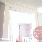 Simple Craftsman Door Trim Tutorial | Cape27Blog.com