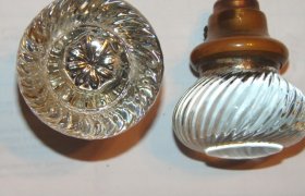 Antique Glass Door knobs