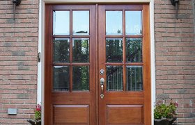 Double front Doors with glass