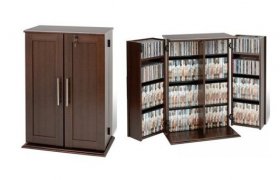 DVD Storage Cabinet with Doors