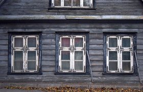 Old house windows