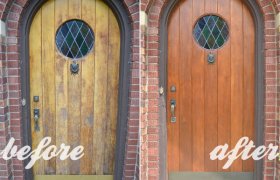 Refinish front door