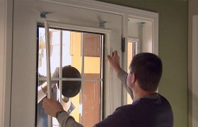 Replacement glass front door