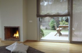 Roman Shades for Sliding glass Doors