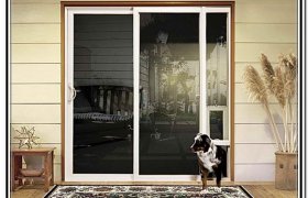 Sliding glass Doggie Door