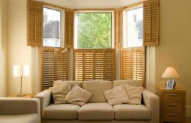 Wooden house windows