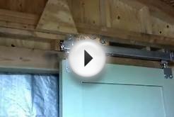 Barn Door Rollers and Rails installation Part 4