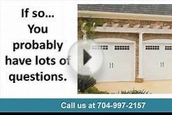 Charlotte NC Garage Door Repair 704-997-2157