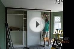 Custom Made Sliding Door Wardrobe | White Glass | Mirror