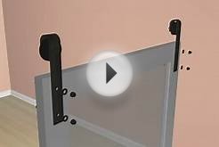 How to install ACME barn door hardware on concrete walls.