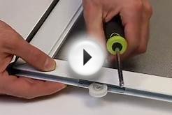 How to repair a spring roller on a sliding screen door