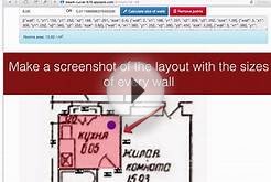 Online tool to measure size of each wall, window and door