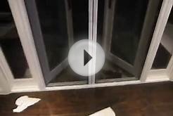 Retractable screen door.