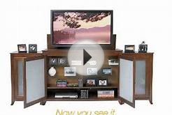 Touchstone Mocha Brookside TV Lift Cabinet for flat screen