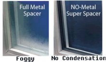 Window is Not Foggy because of Warm Edge Technology